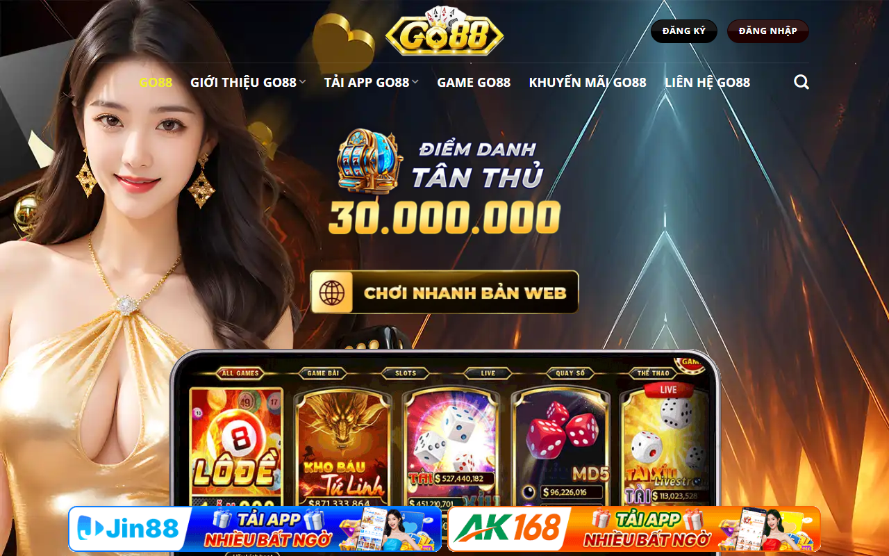 Go88 homepage screenshot